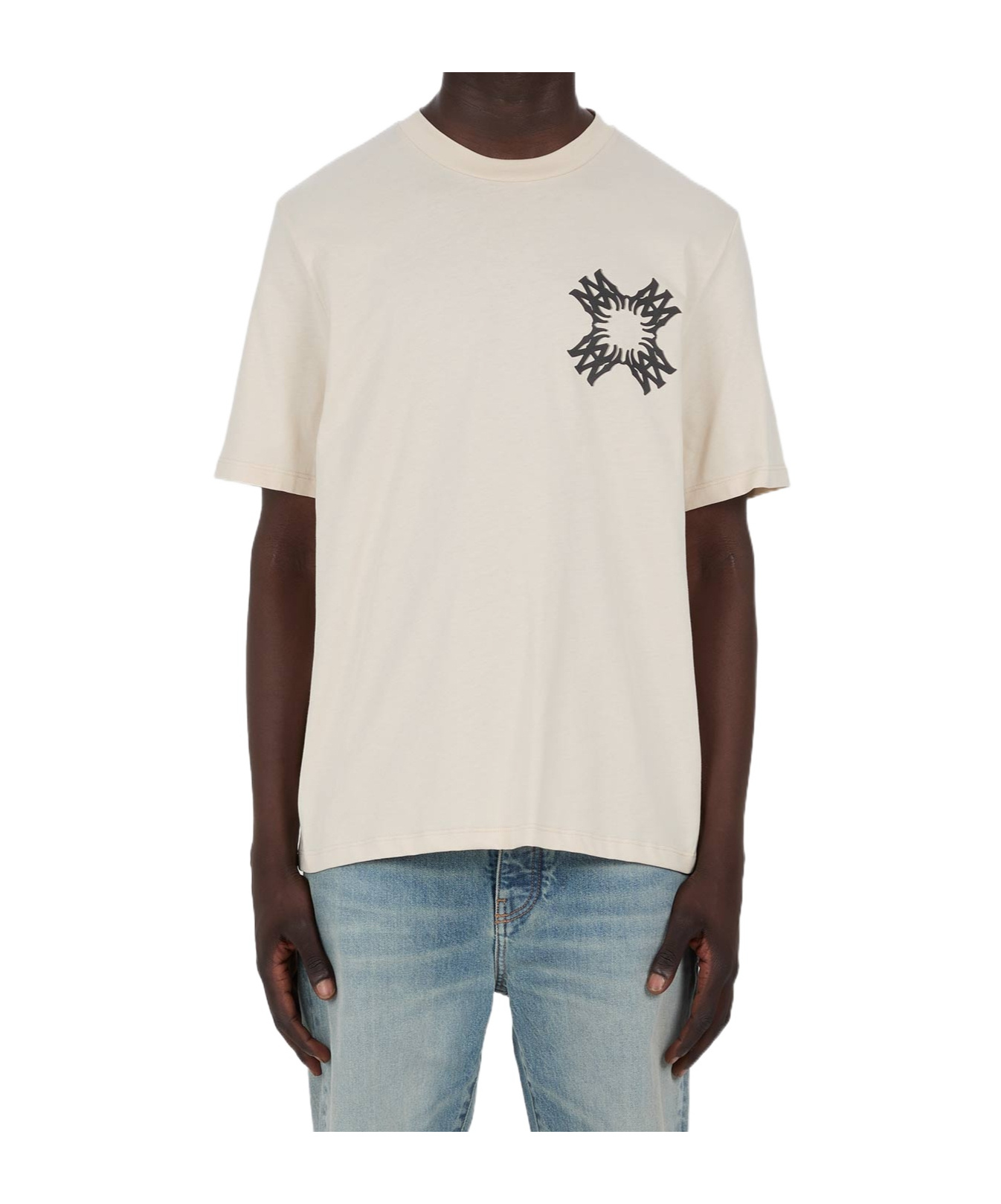 Amiri Ma Quad Printed Cotton T-shirt In White