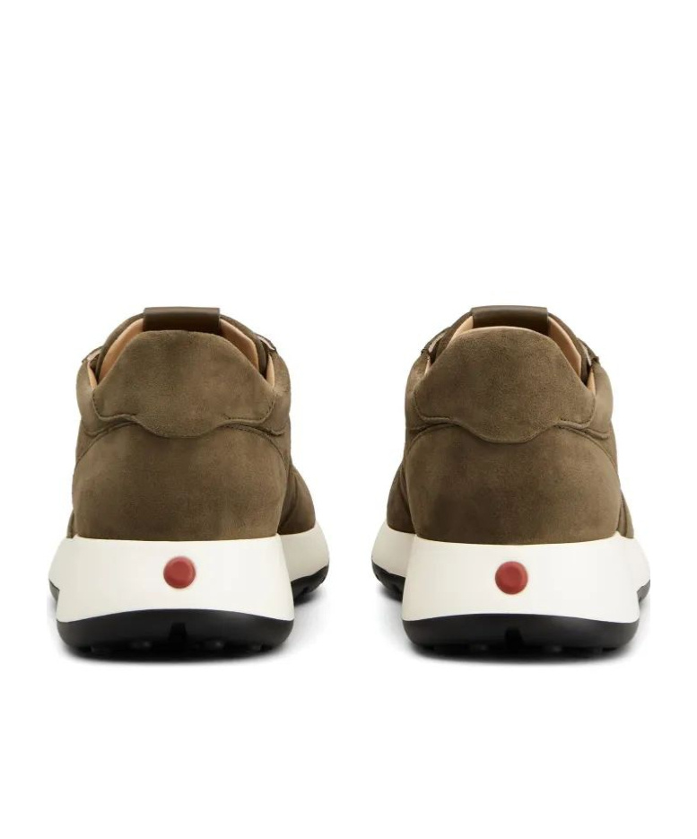Tod's Round Toe Low-top Sneakers In Green