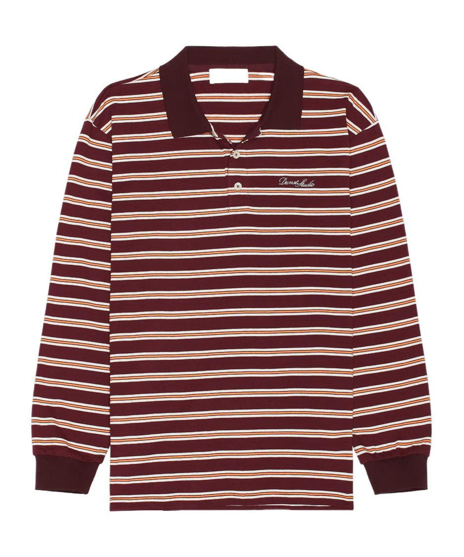 Dunst Unisex Multi Stripe T-shirt In Red