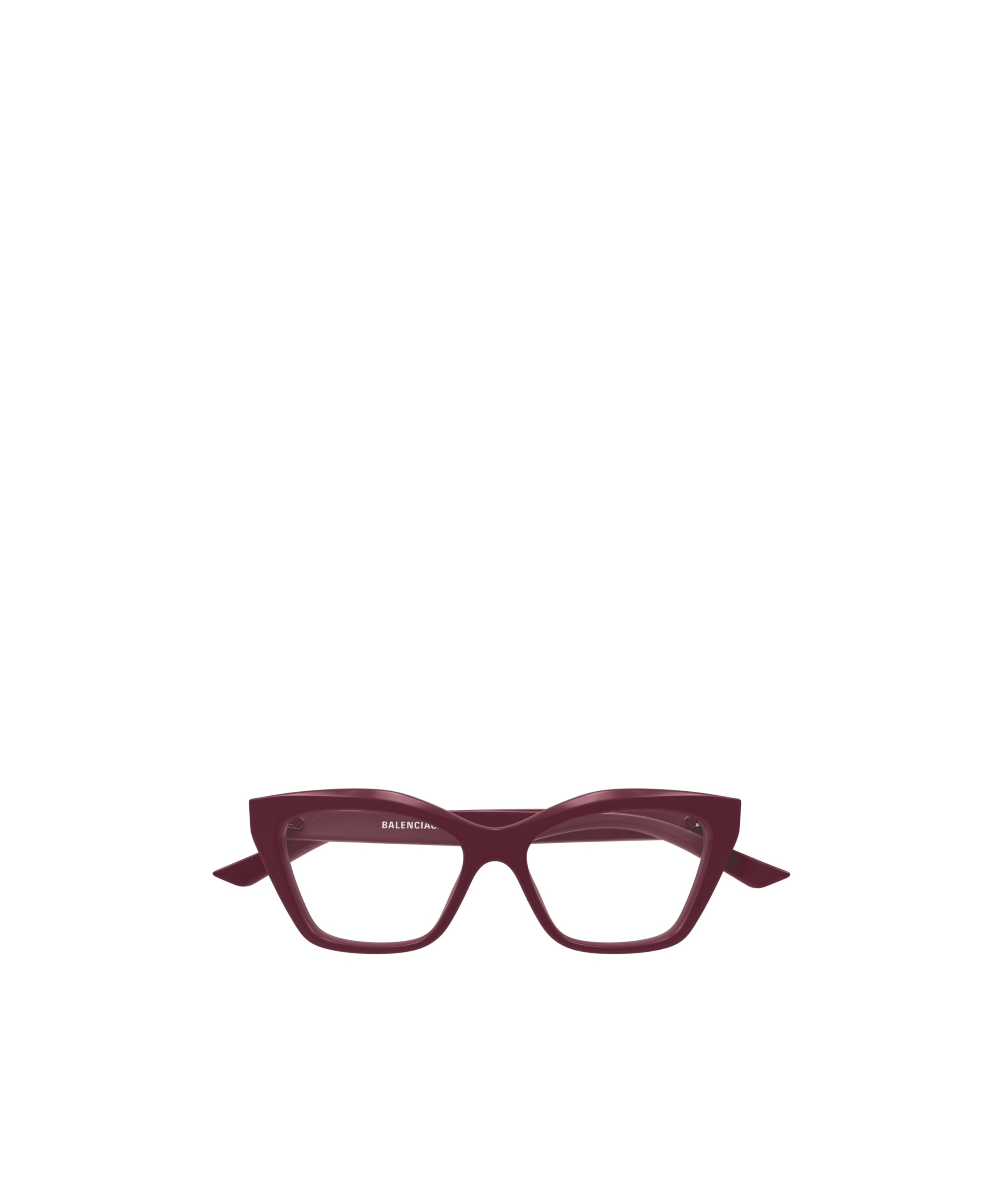 Balenciaga Geometrically Framed Flat Mirror In Red