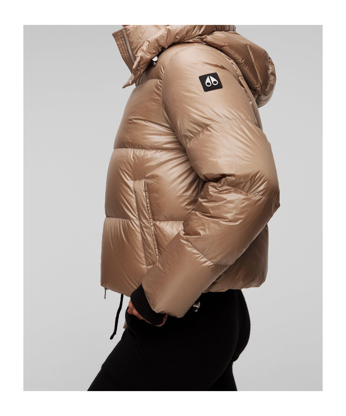 Moose Knuckles Moonstone Puffer Jacket In Nude