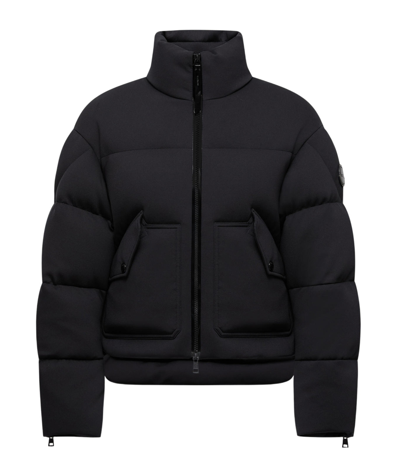 Moncler X Ee72 By Edward Enninful Seymour Short Down Jacket In Black
