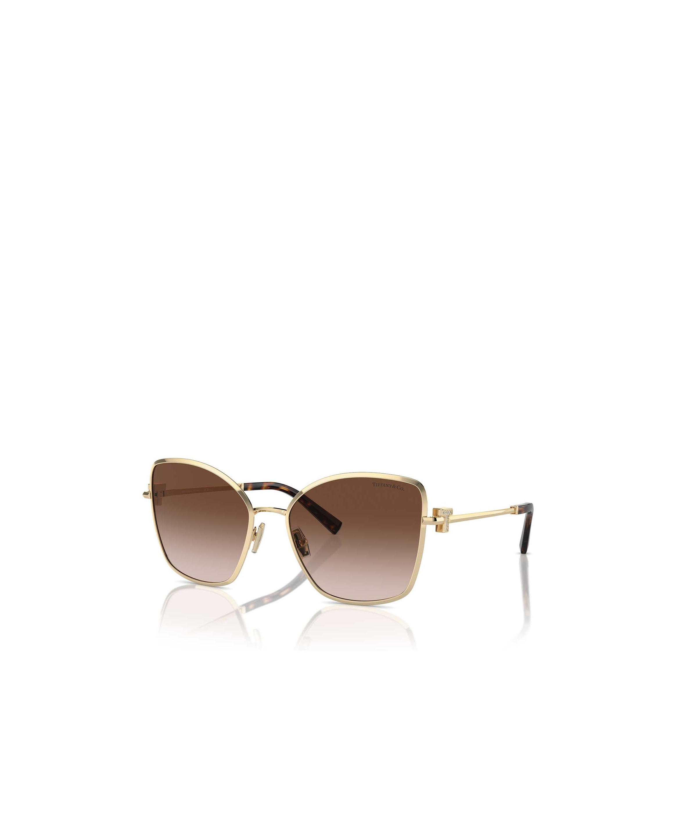 Tiffany & Co Geometric Frame Sunglasses In Nude