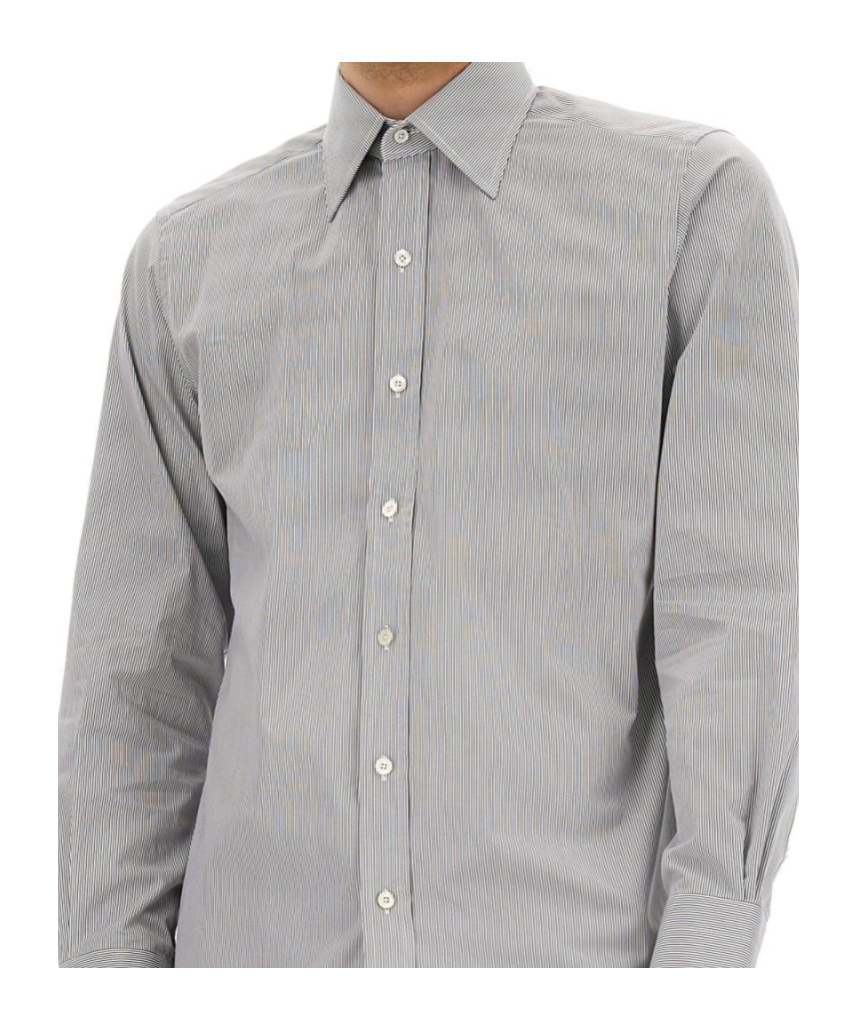 Tom Ford Shirt Striped Pattern Collar Button-down In Multi