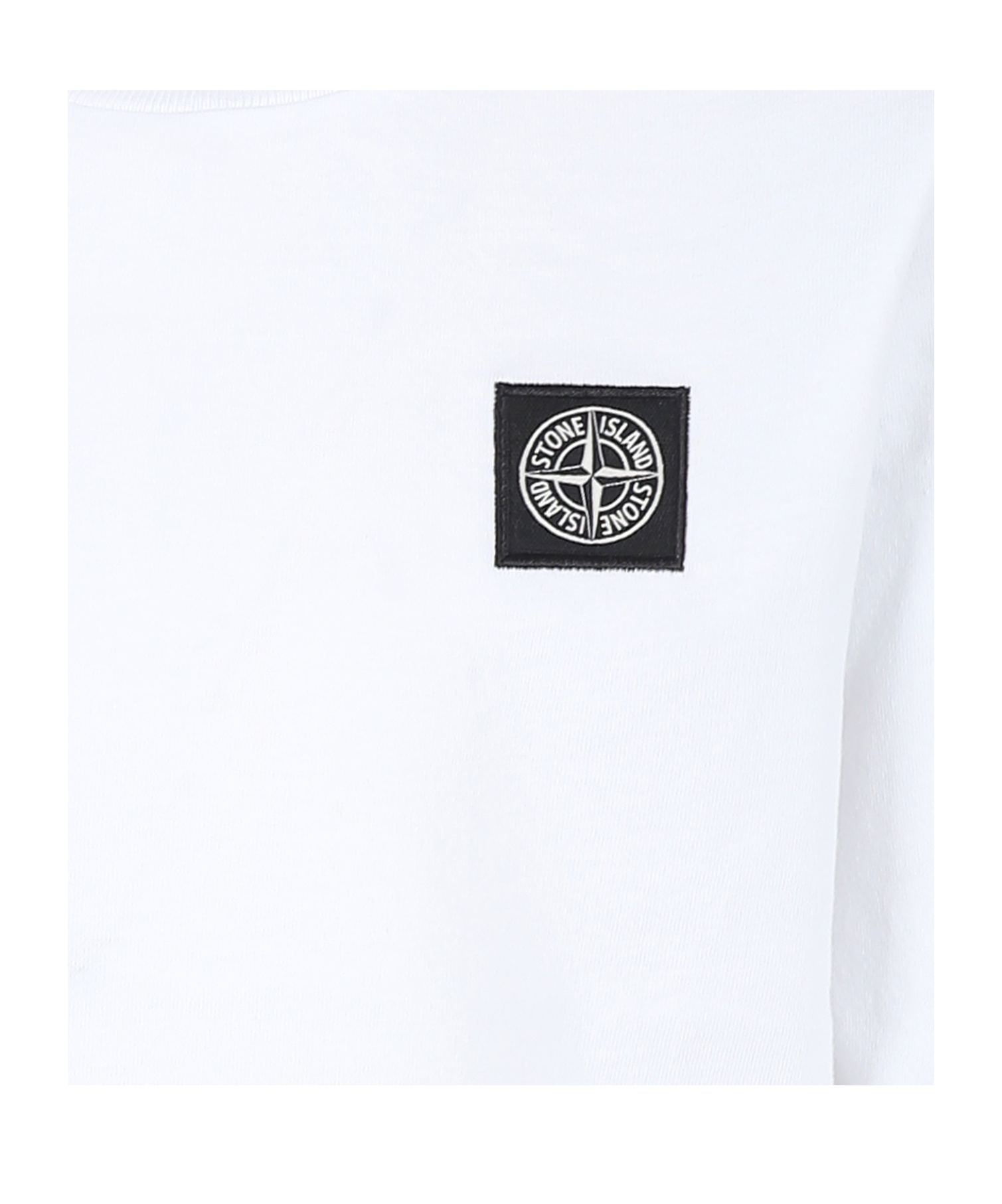 Stone Island Logo-patch Long-sleeve T-shirt In White
