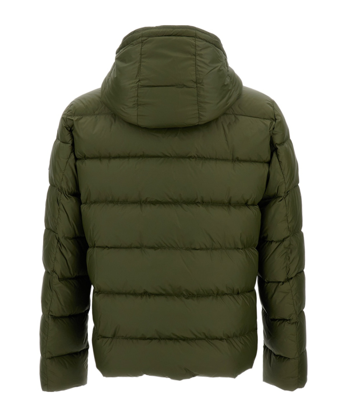 Fay Hooded Quilted Jacket In Green