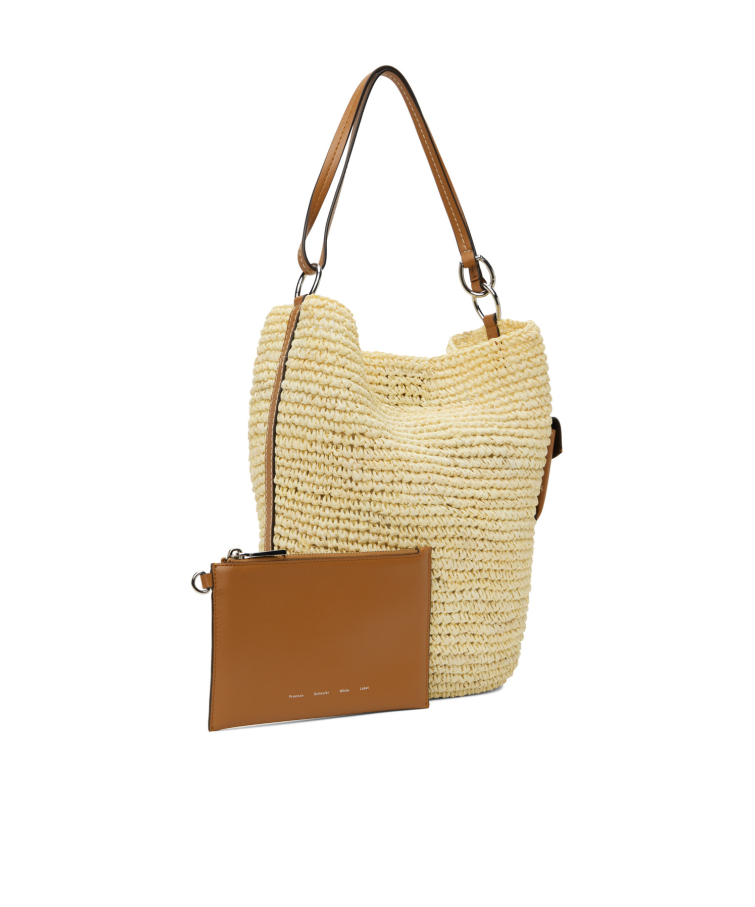 Proenza Schouler Magnetic Buckle Shoulder Bag In Beige