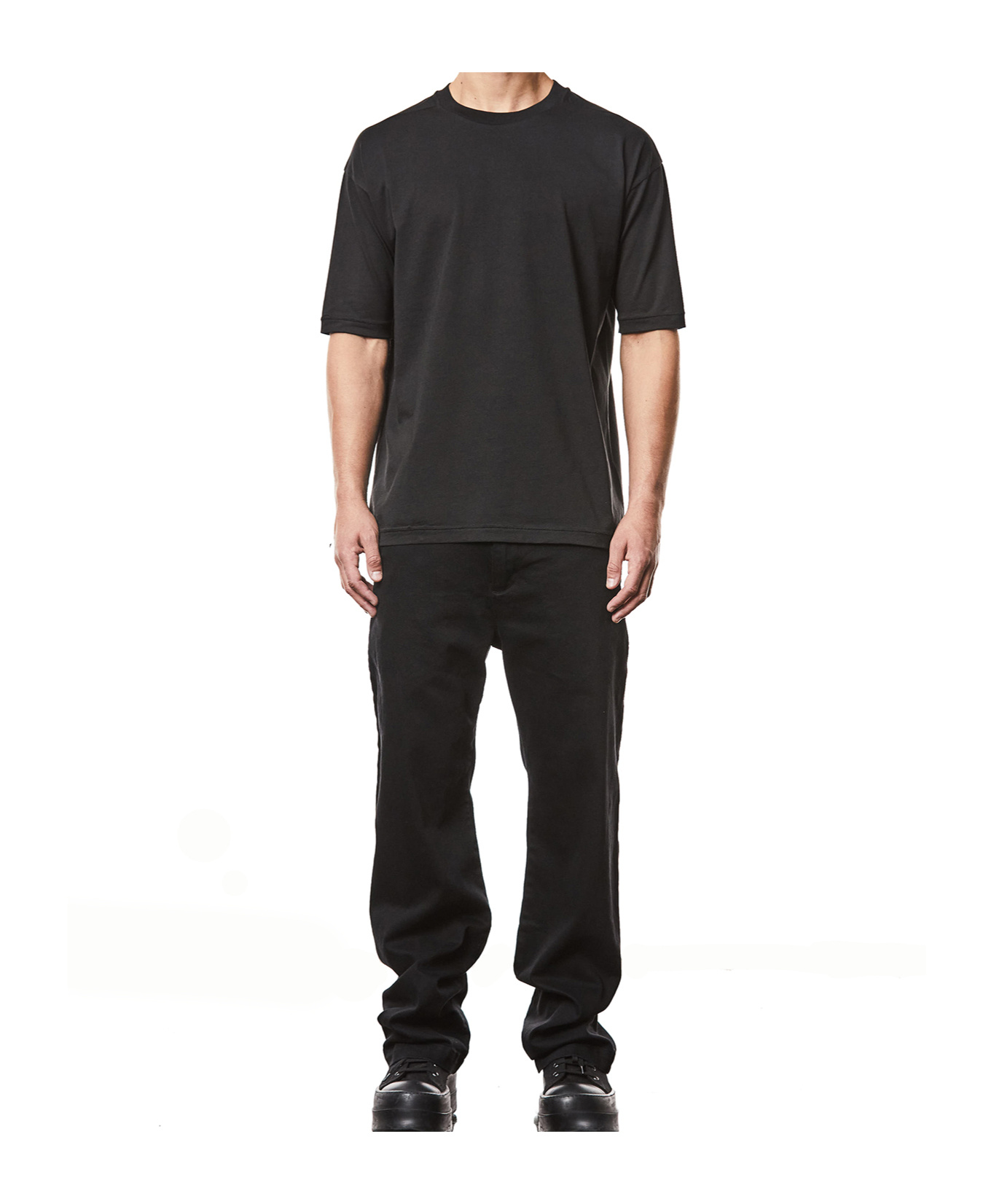 Thom Krom Slim Fit Cotton-modal Stretch Jersey T-shirt In Black
