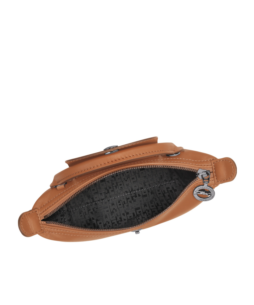 Longchamp Le Pilage Xtra Brown Medium Shoulder Strap With Removable Shoulder Strap And Embossed Lgoo On The Fr