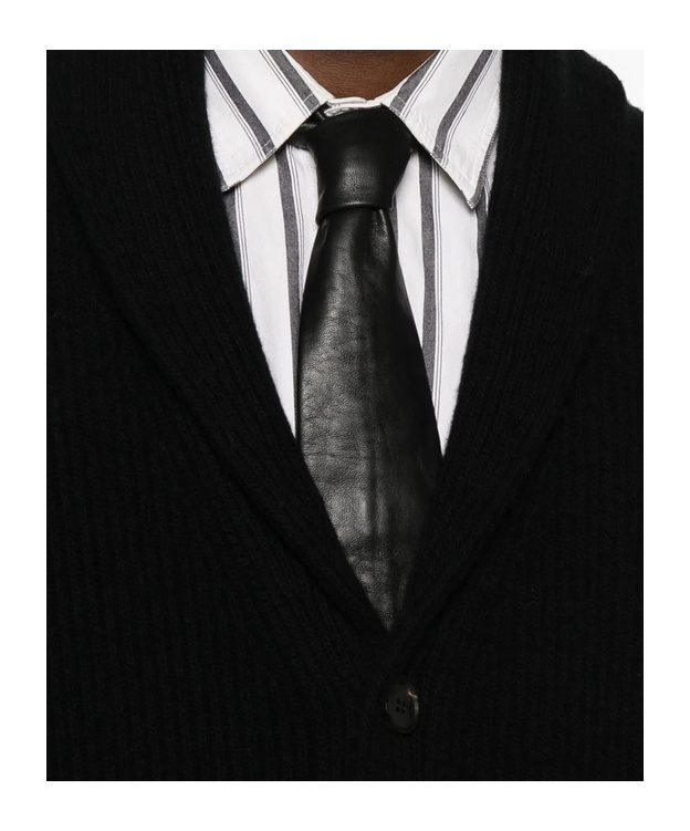 Roberto Collina Button-down Long-sleeved Casual Jacket In Black