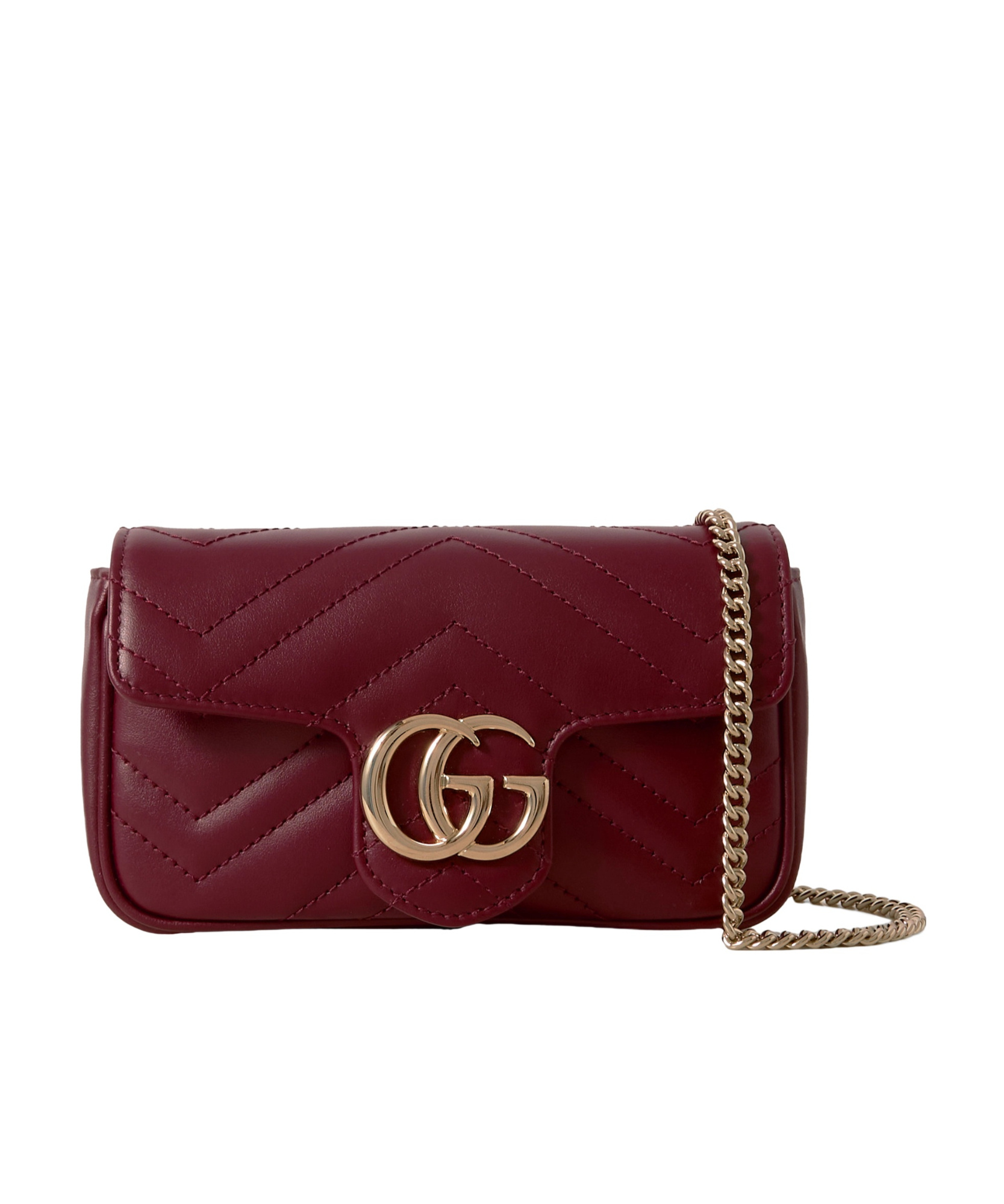 Gucci Small Gg Marmont Shoulder Bag In Brown