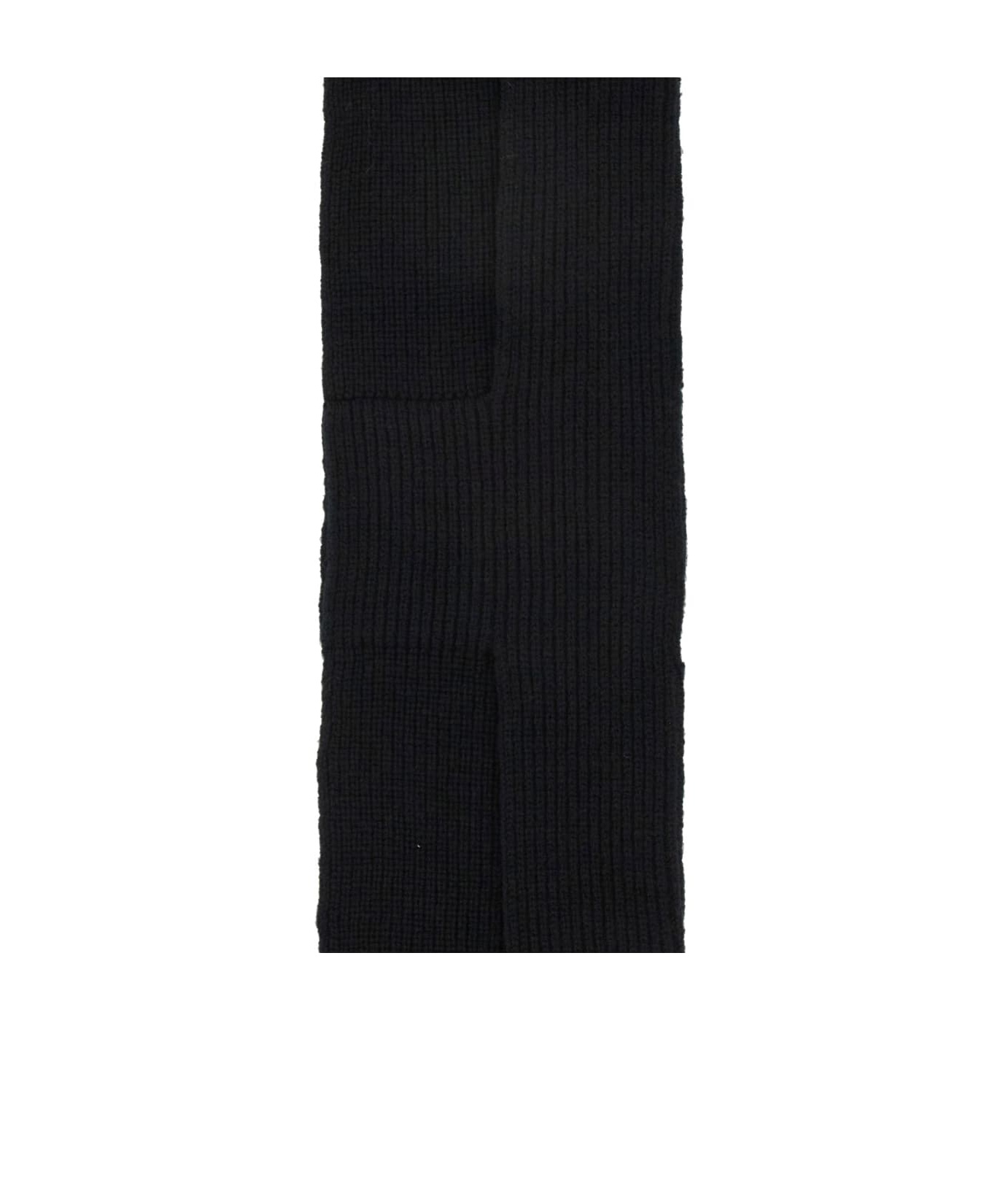 Dries Van Noten Men Wool Scarf In Black
