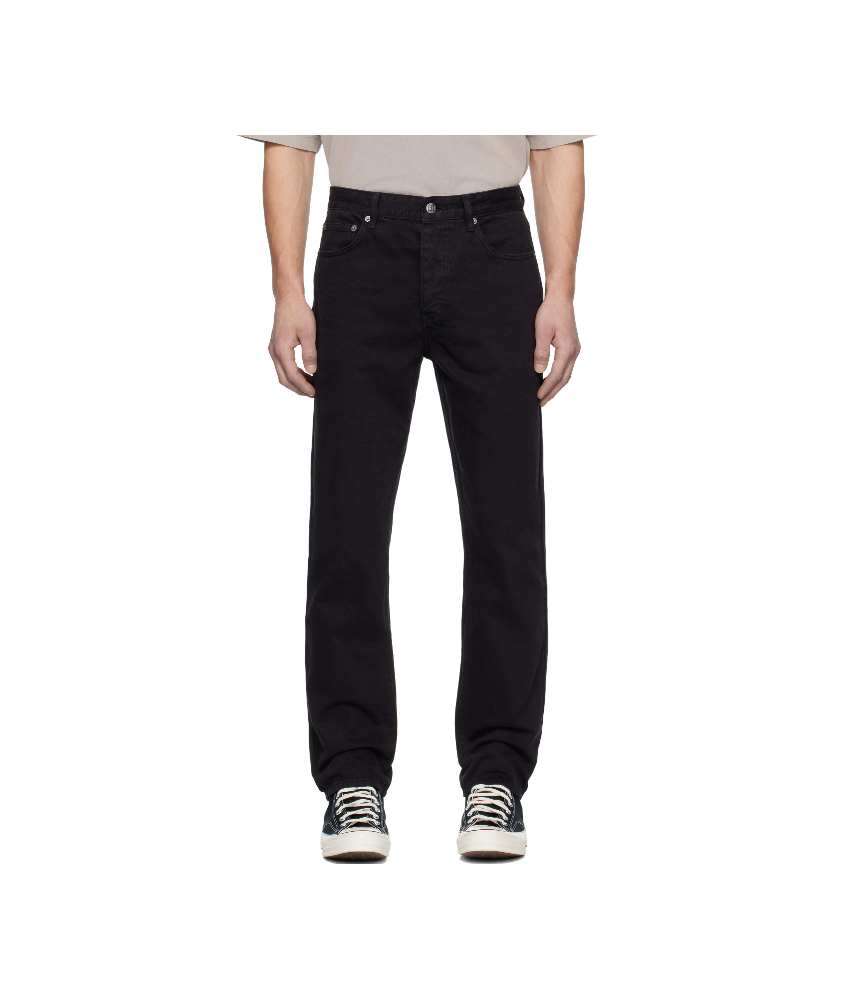 Shop Ksubi Hazlow Ghosted Jeans In Black