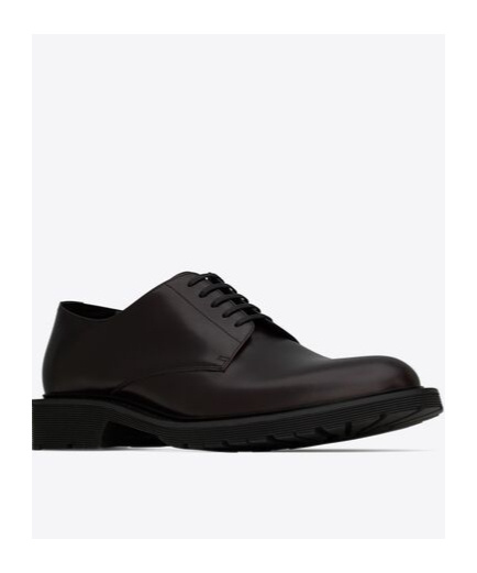 Saint Laurent Leather Adrien Oxford Shoes In Black