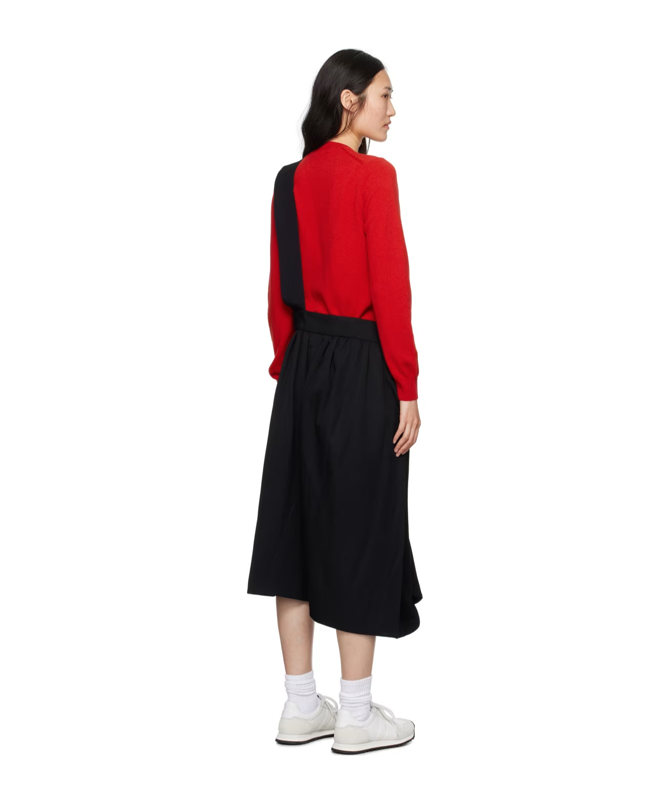 Comme Des Garçons Pleated Medium-length Skirt In Black