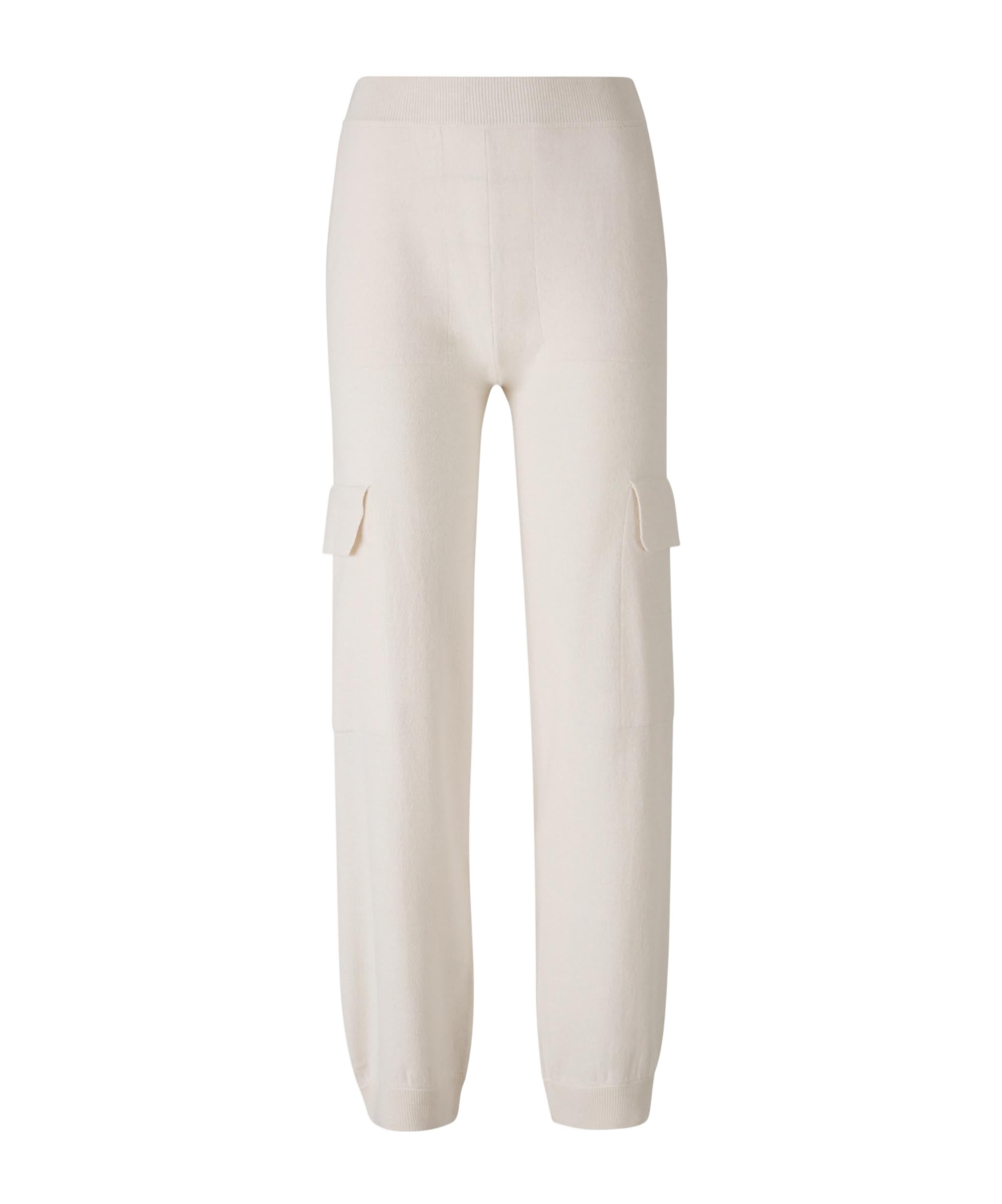 Peserico Knitted Cargo Trousers In White