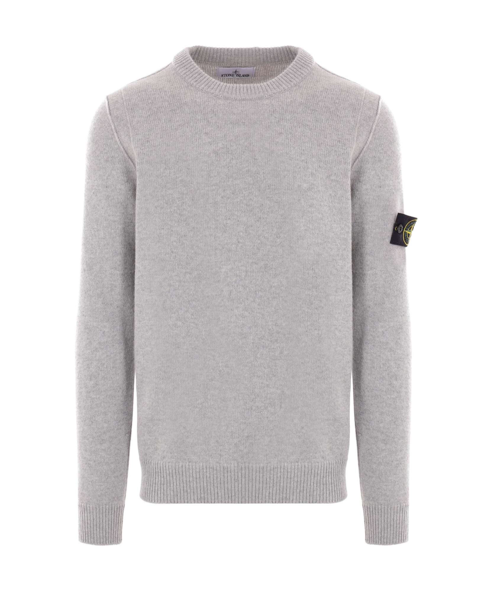 Stone Island 5100056 Lambswool Sweater In Gray