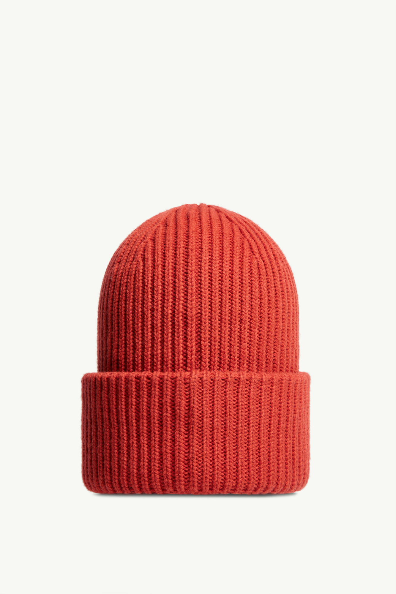 Moncler Wool  Cashmere Beanie In Orange