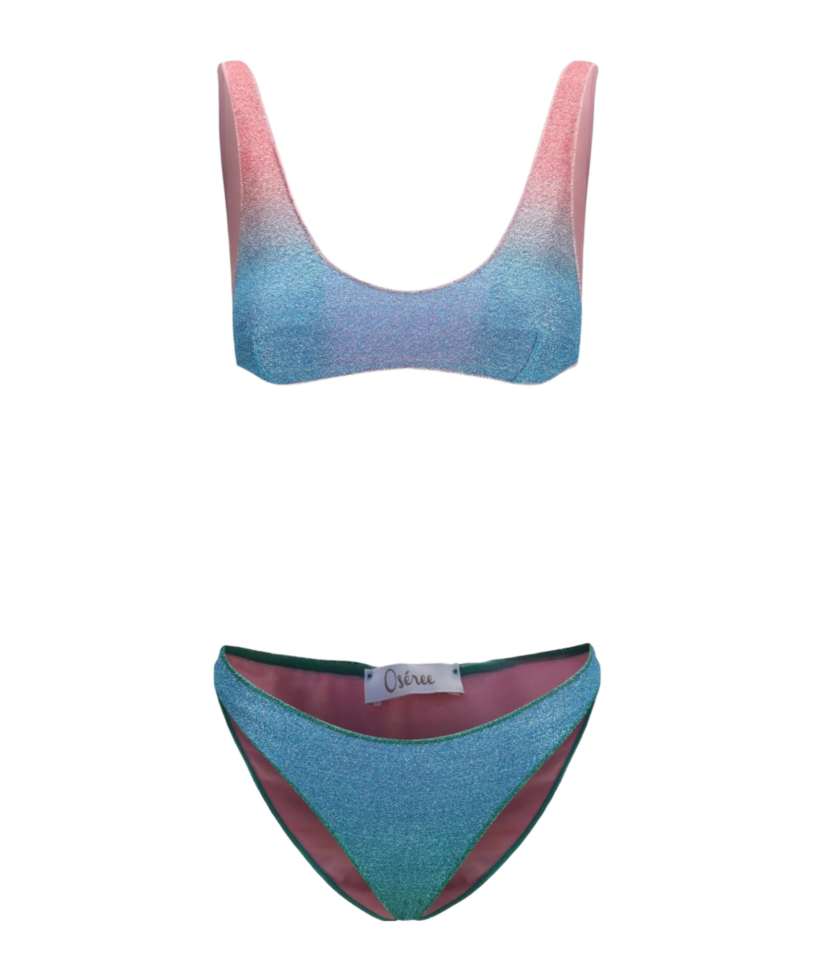 Oséree Two Piece Lurex Thread Swimsuit