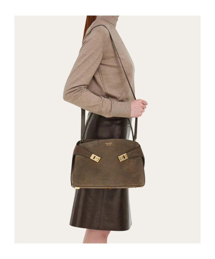 Ferragamo Large Hug Soft Shoulder Bag