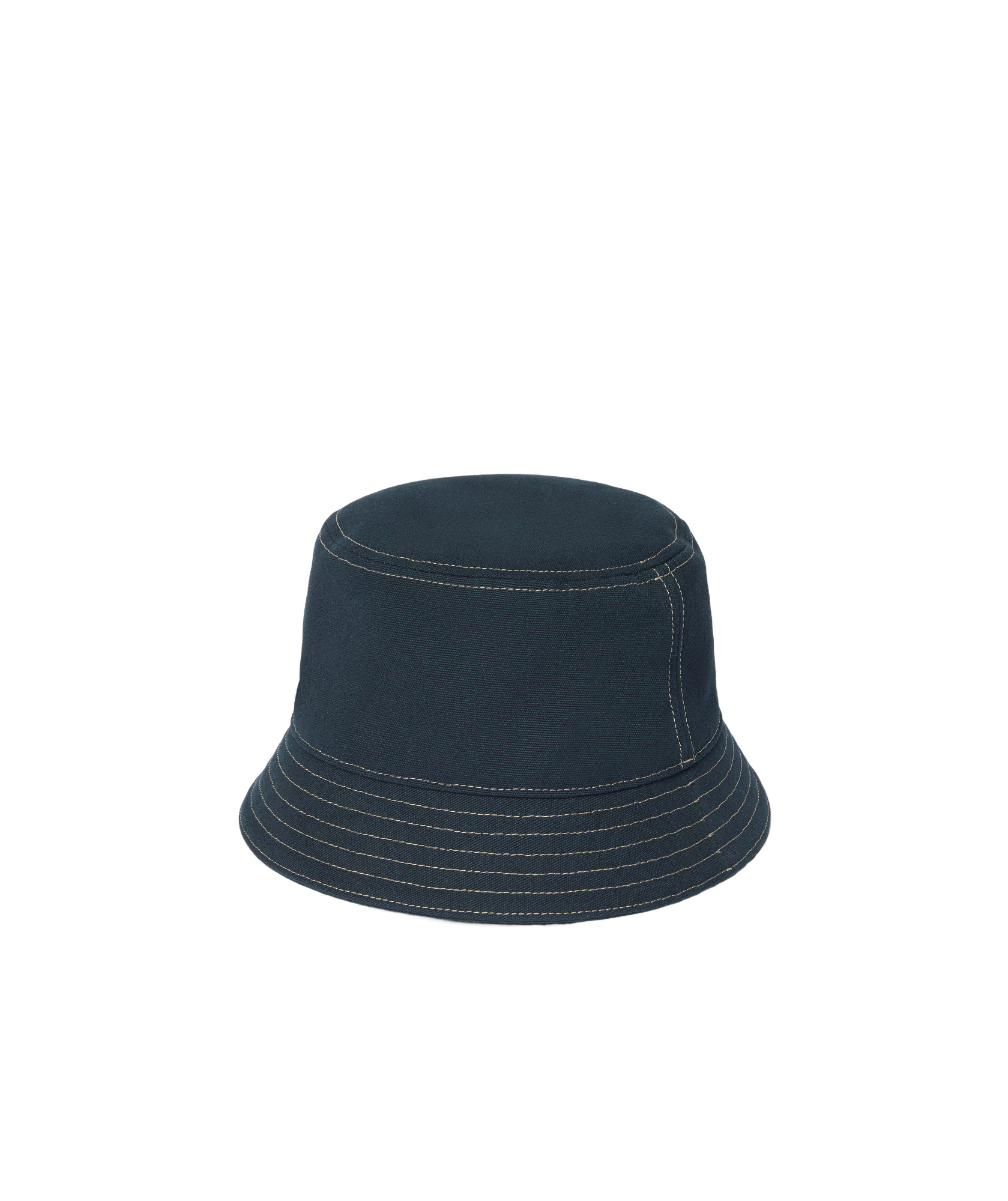 Gucci Printed Cotton Canvas Bucket Hat In Dark Blue