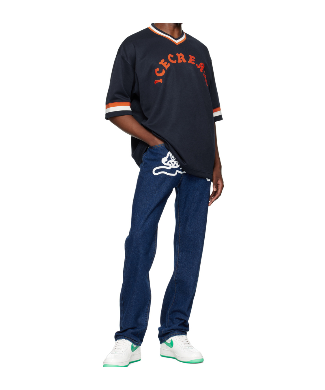 Shop Icecream Running Dog Jeans In Blue