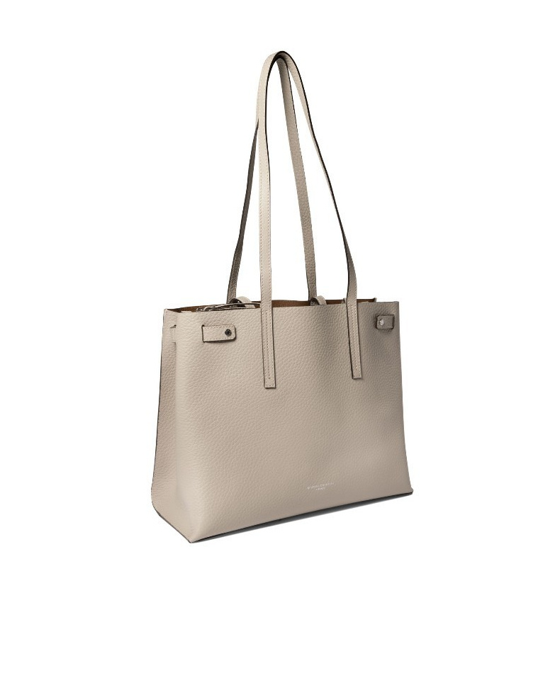 Gianni Chiarini Logo Shoulder Bag In Nude
