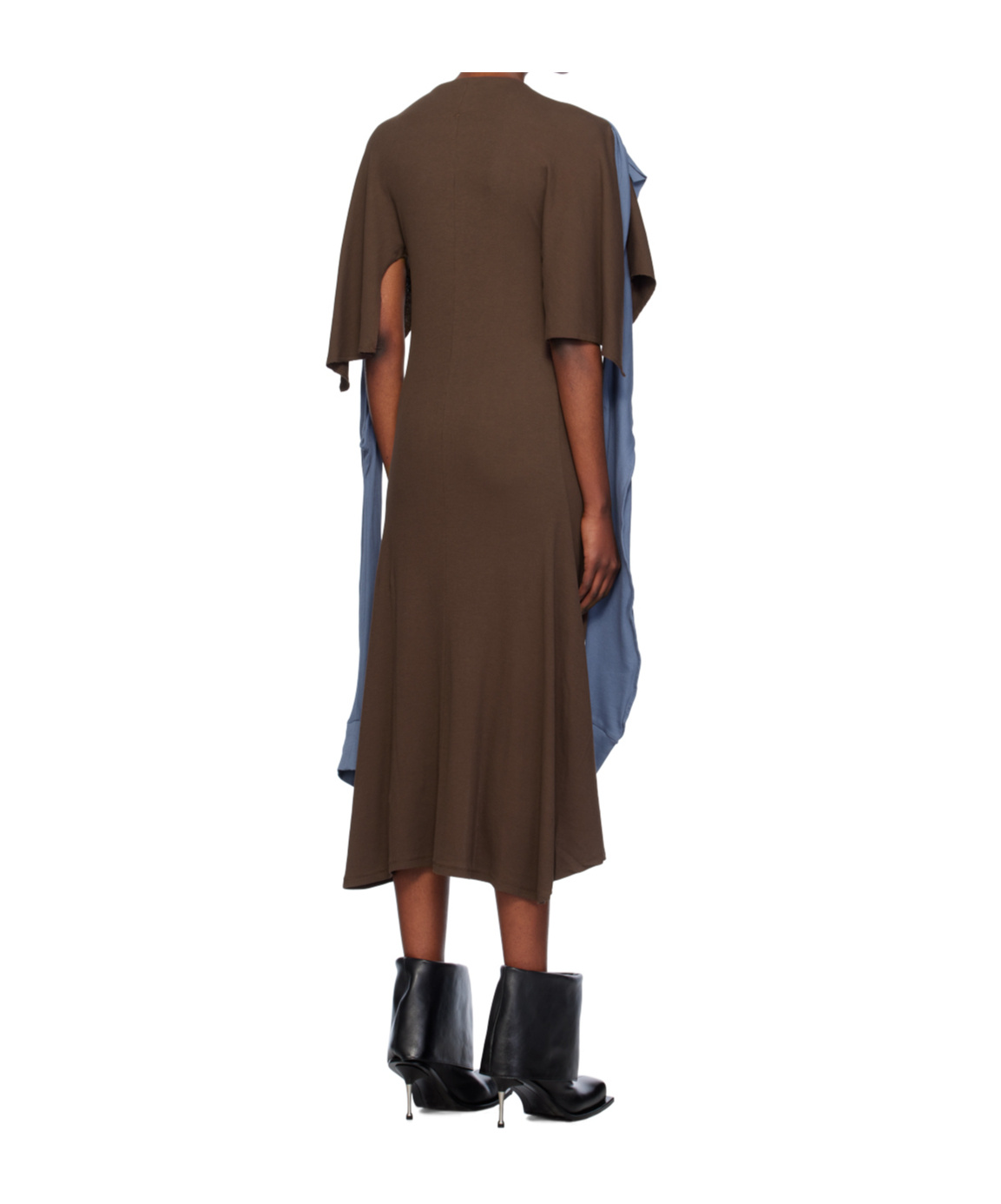 Kiko Kostadinov Midi Dress In Brown