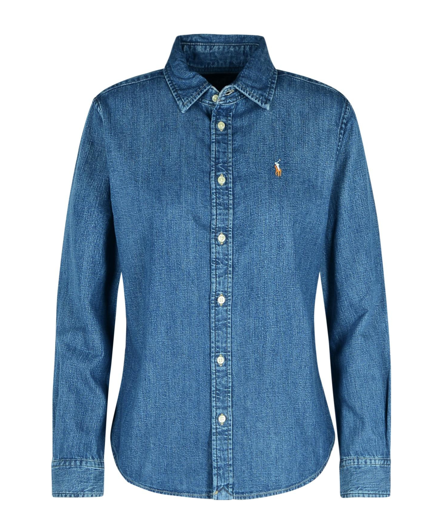 Polo Ralph Lauren Polo Pony-embroidered Shirt In Blue