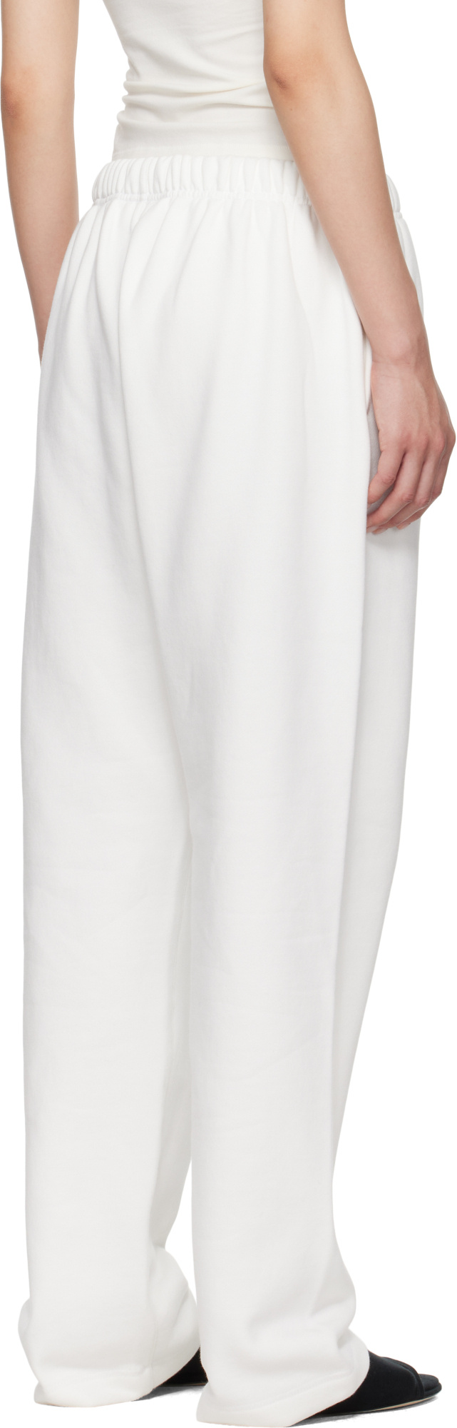Essentials Drawstring Waist Sweatpants In White