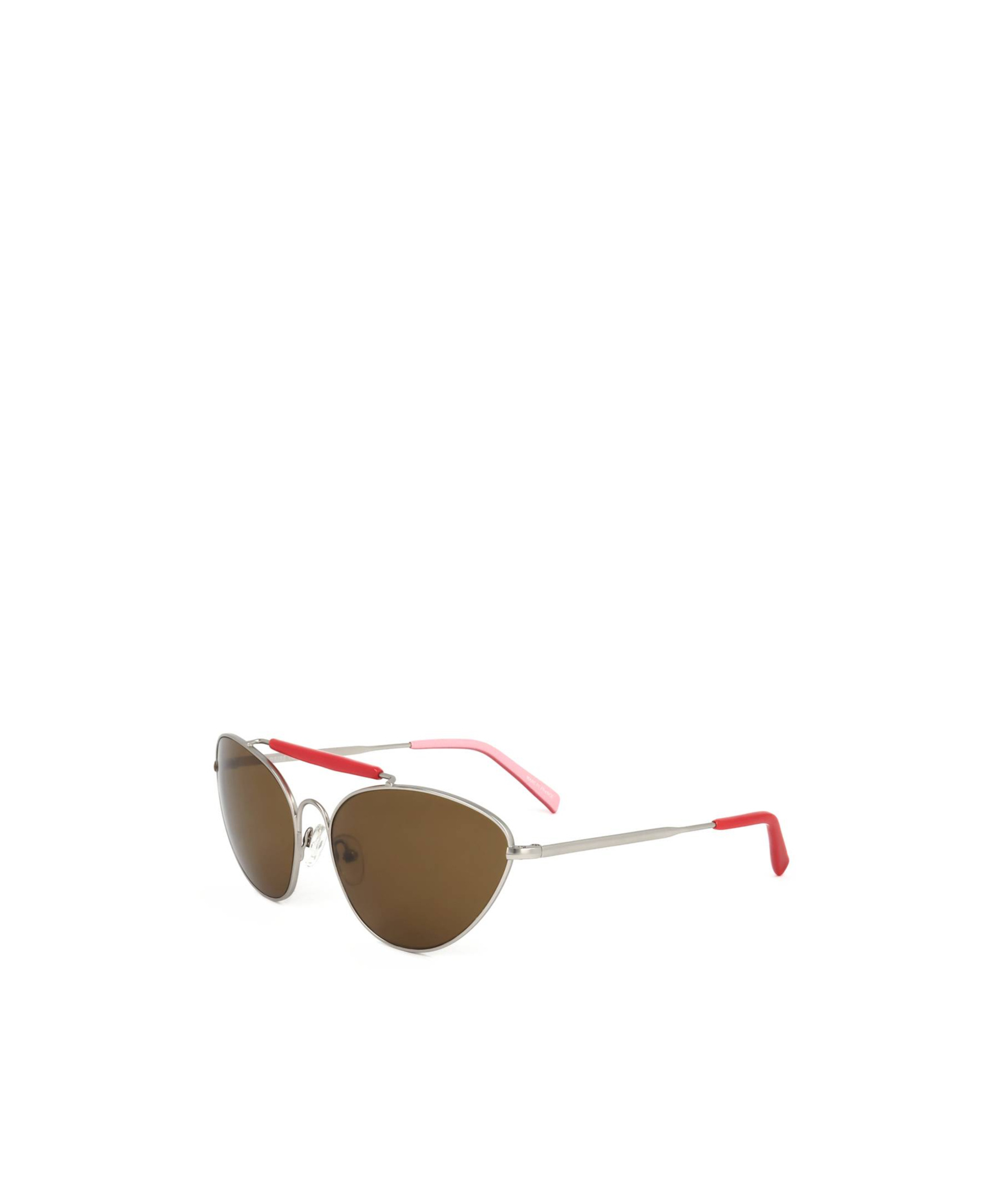 Dries Van Noten Linda Farrow X  Pilot Frame Sunglasses In Brown