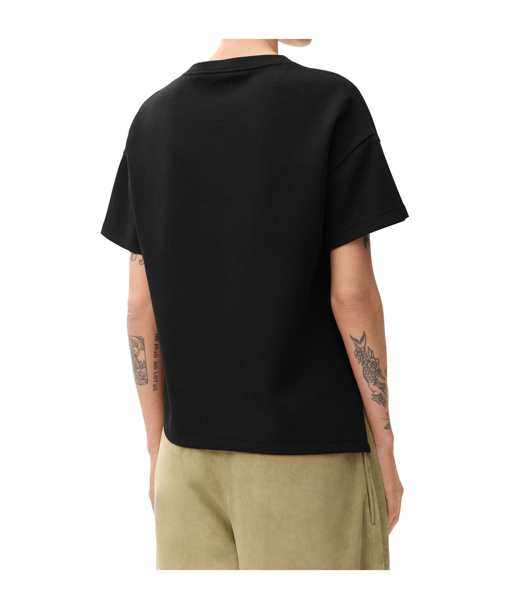 LOEWE ASYMMETRIC T-SHIRT IN COTTON BLEND