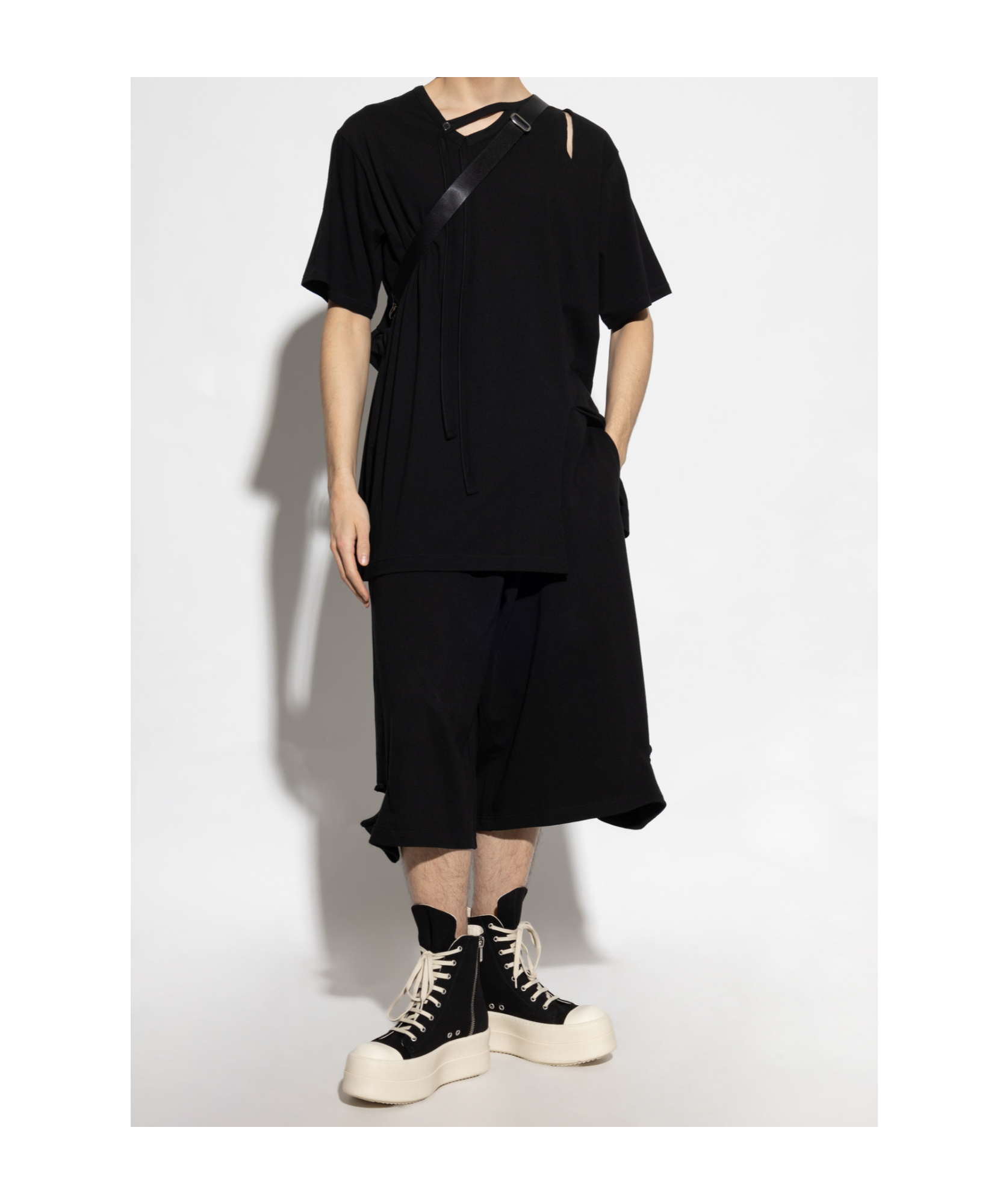 Yohji Yamamoto Short Sleeve T-shirt In Black