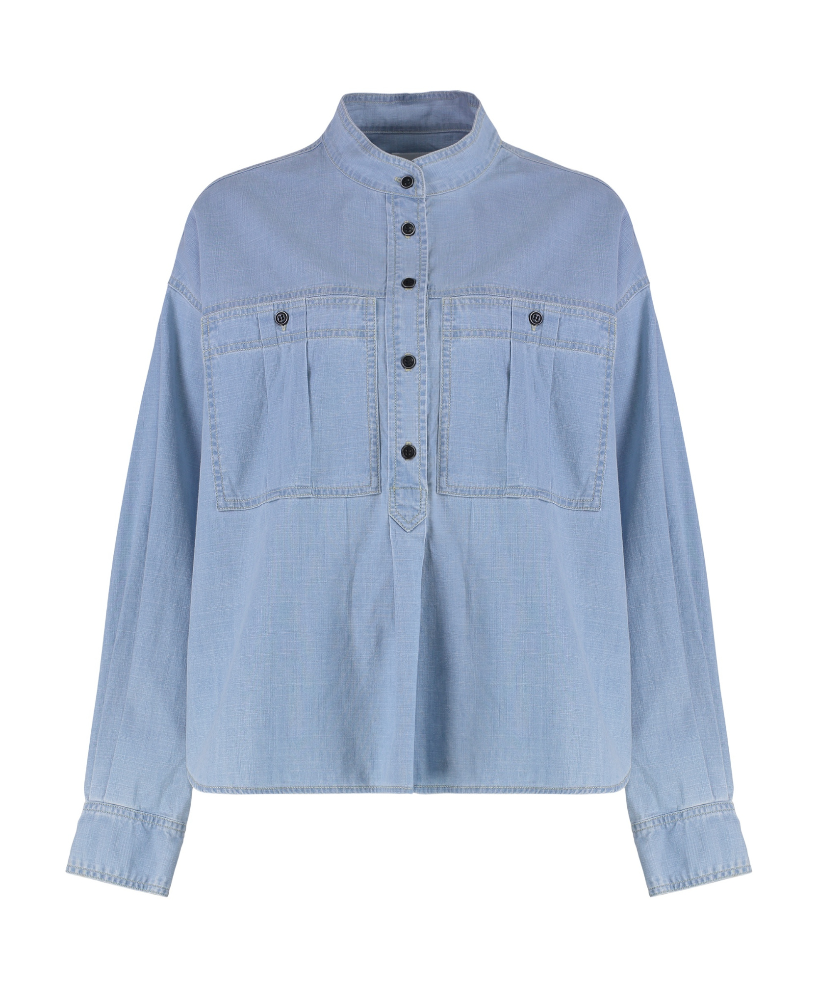 Isabel Marant Long-sleeved Shirt In Blue