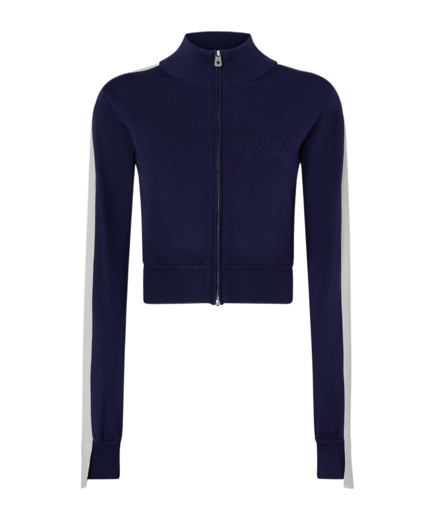 PINKO EMBOSSED-LOGO SWEATSHIRT