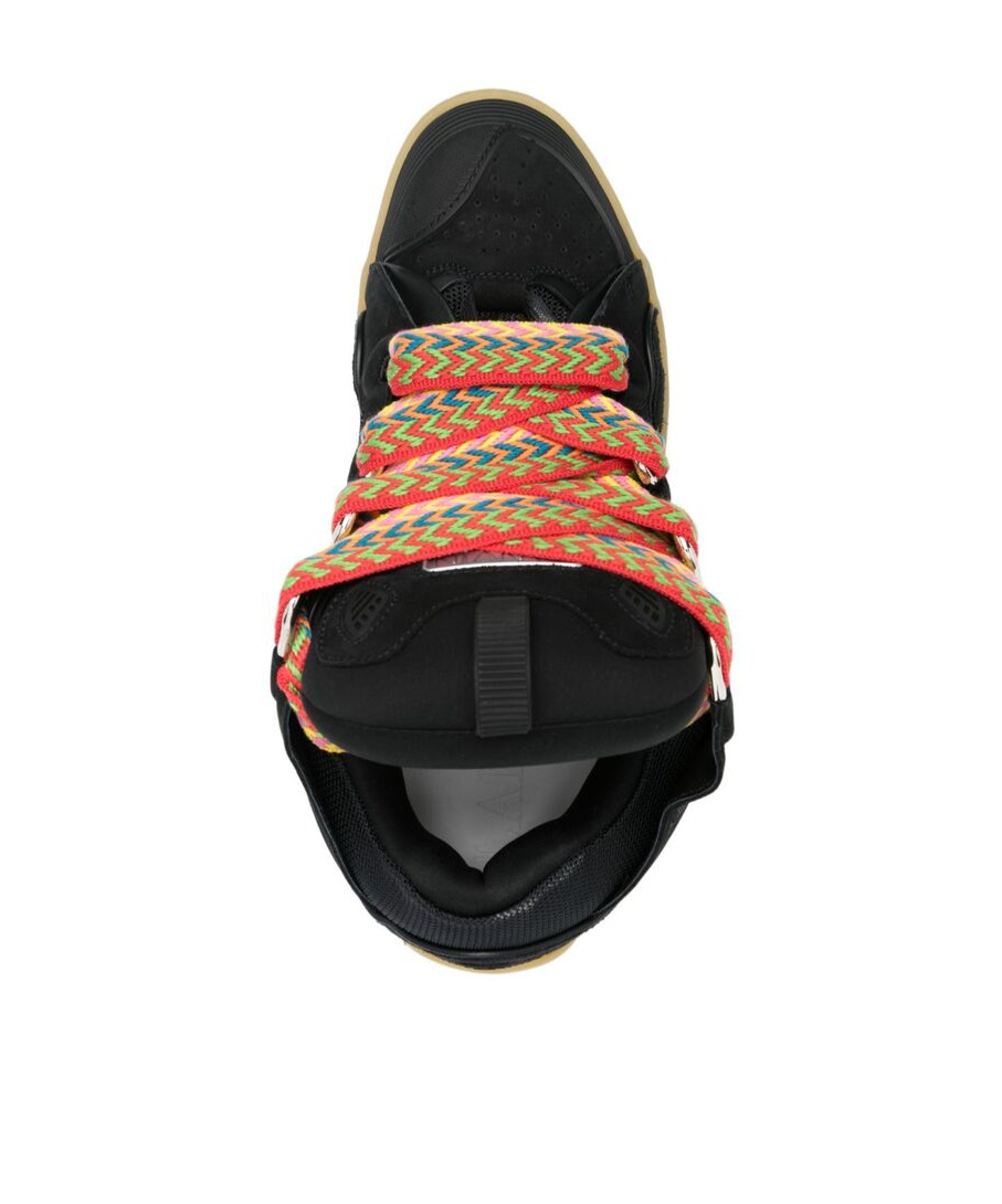 Shop Lanvin Curb Sneakers In Black