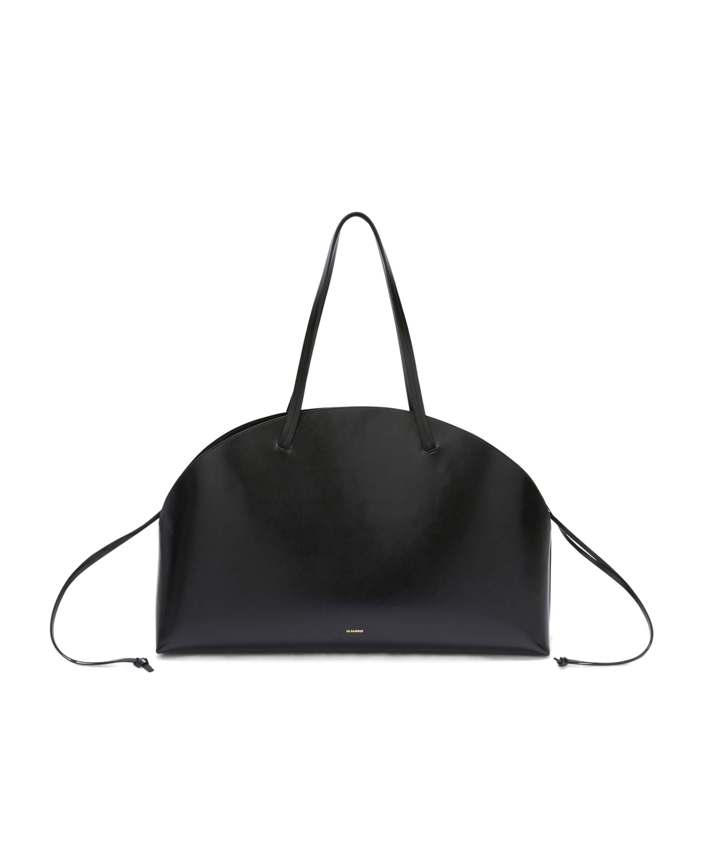 Jil Sander Curve Large Shoulder Bag In Black