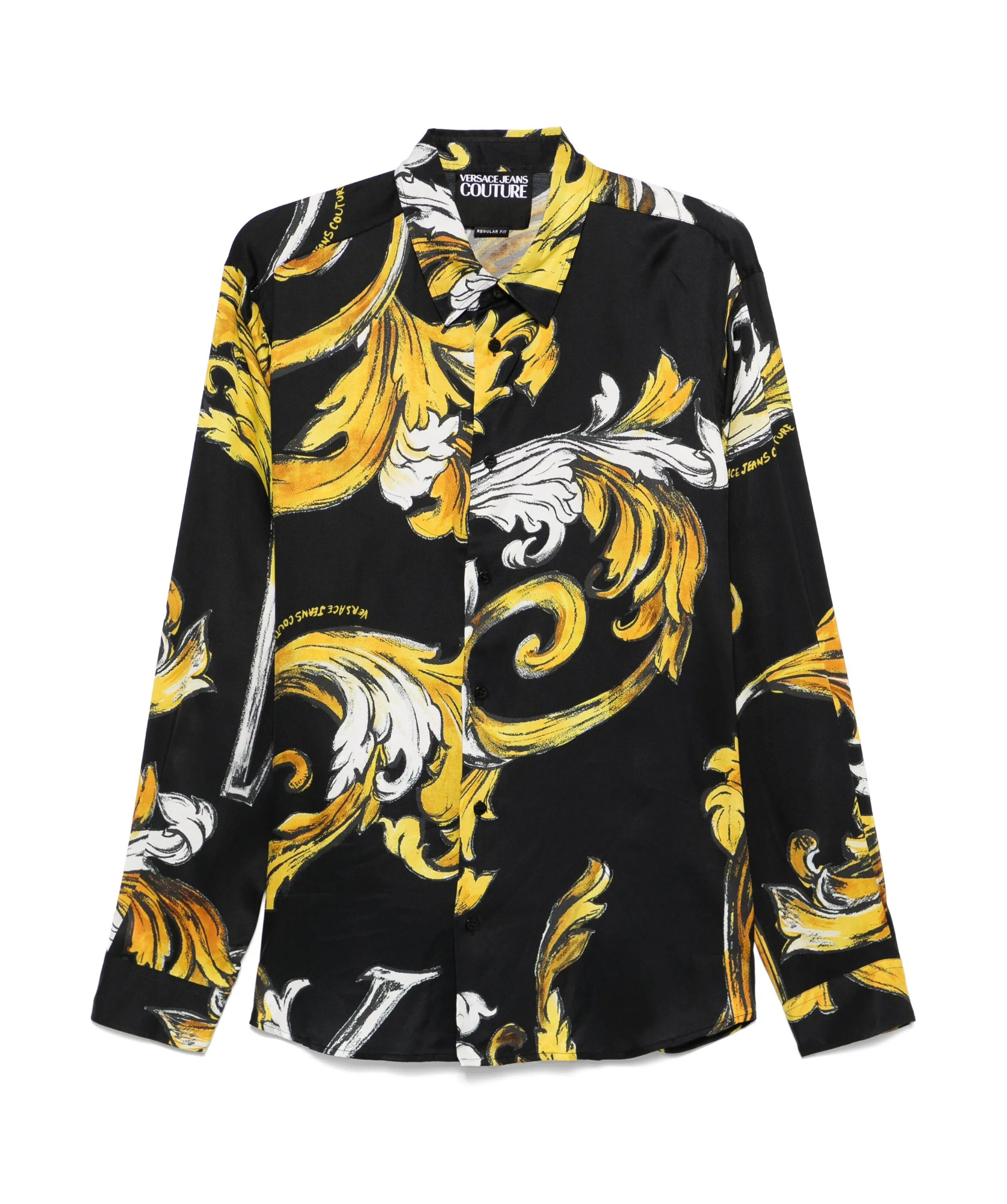 Versace Jeans Couture All Over Shirt Black In Black