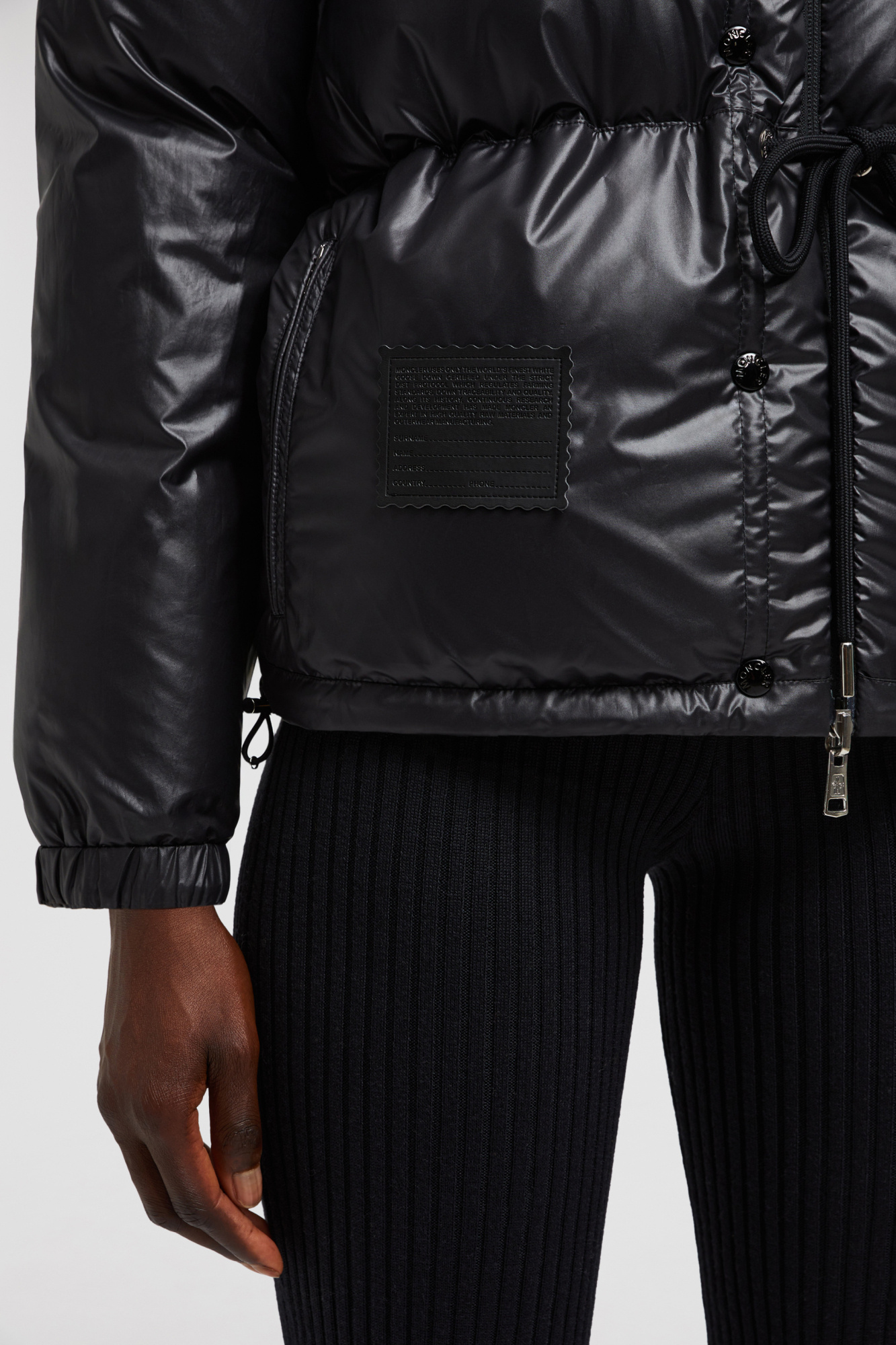 Moncler Verone Reversible Short Down Jacket In Nude