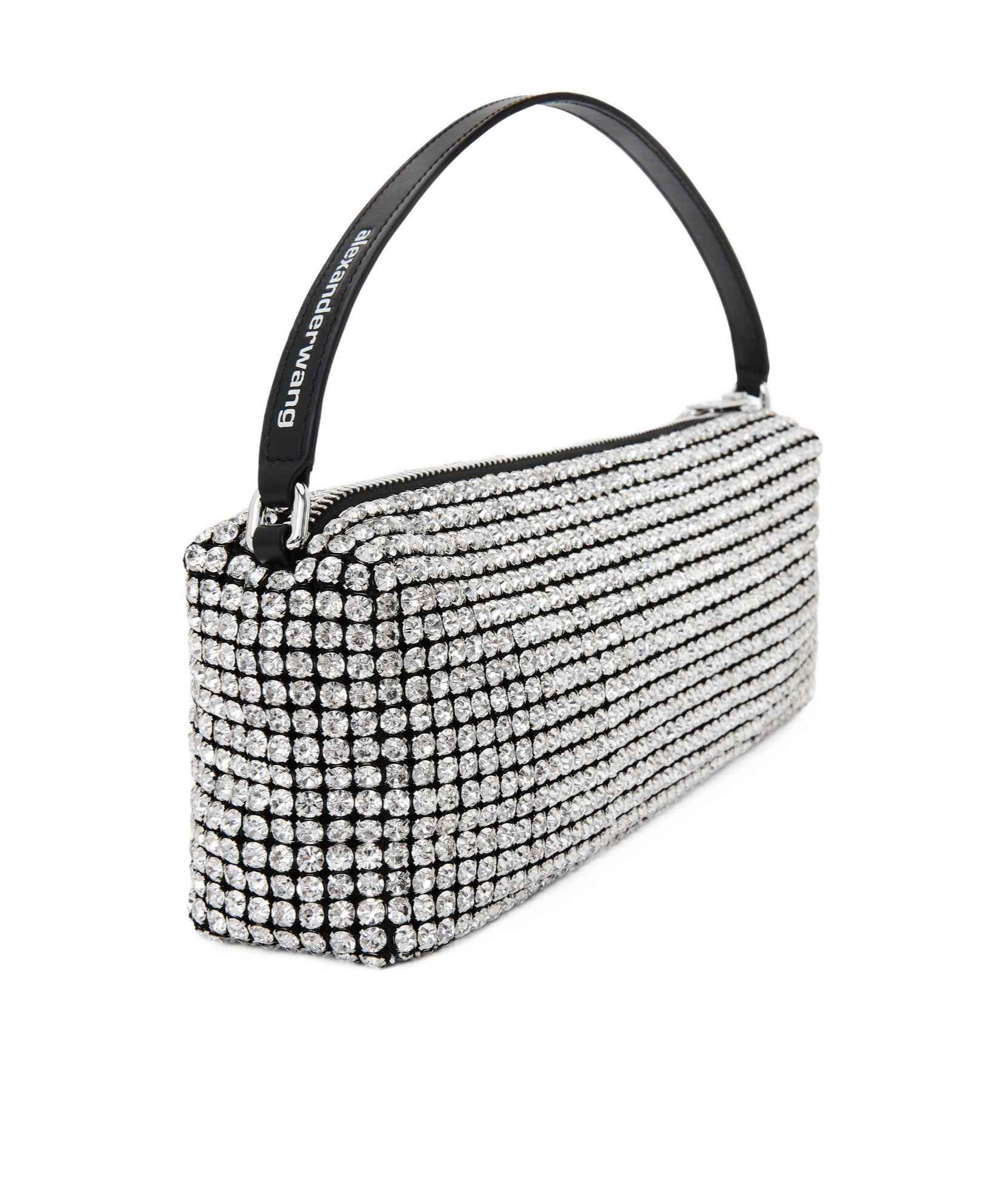 Shop Alexander Wang Heiress Flex Shoulder Bag In White