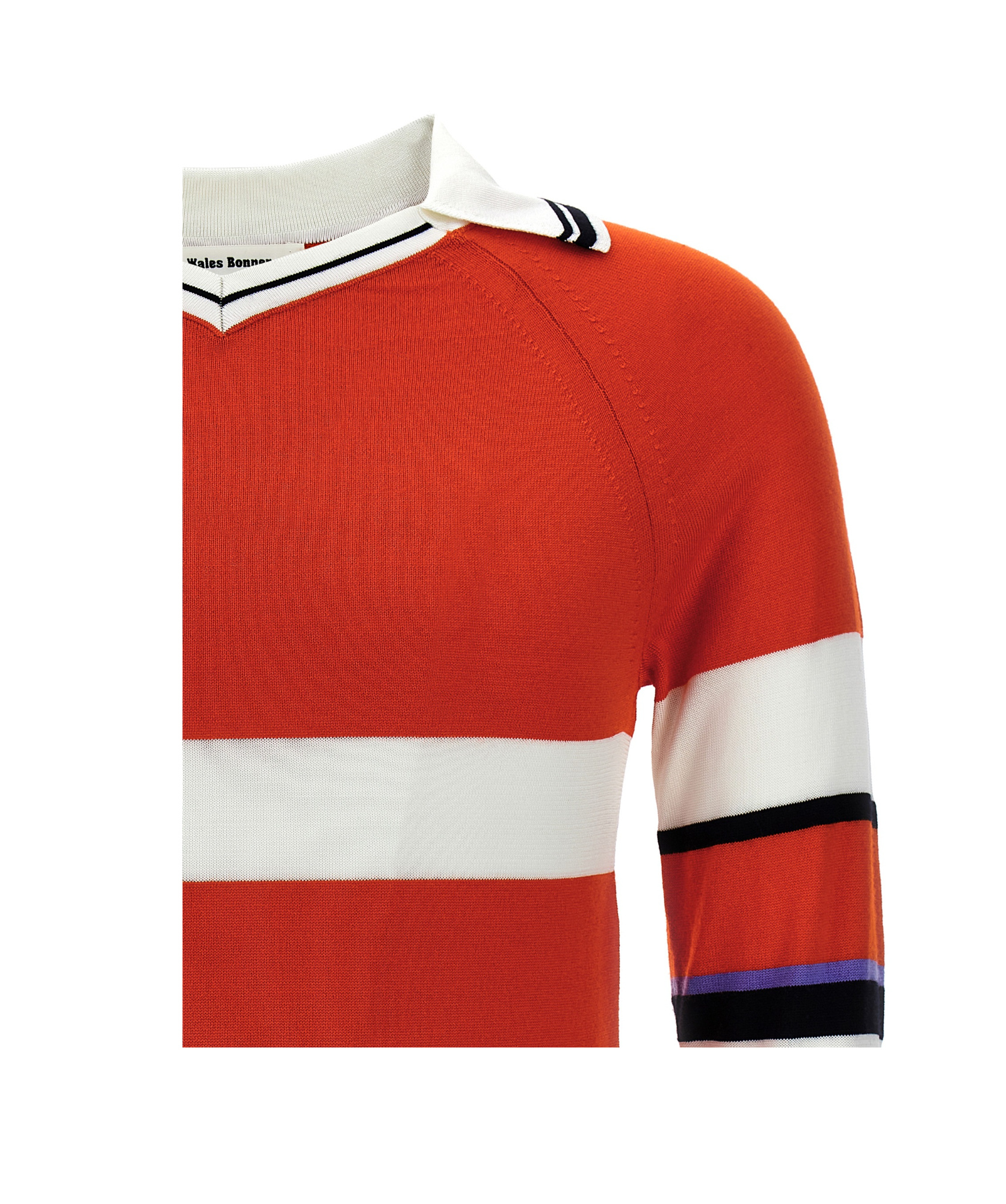 Shop Wales Bonner Calm Polo Shirt In Red