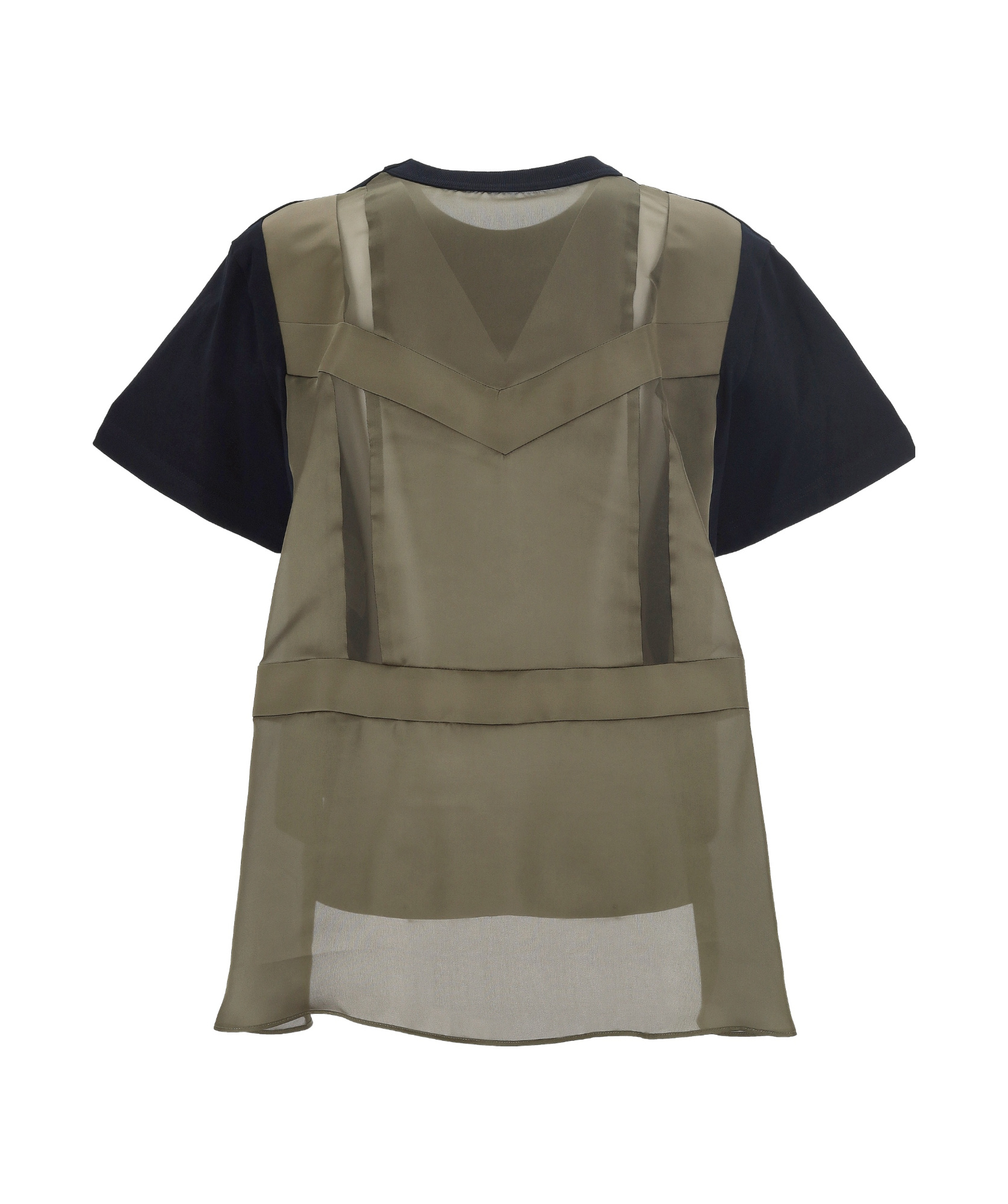 Sacai Short-sleeved T-shirt In Black