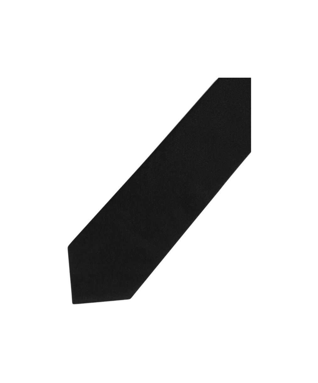 Dolce & Gabbana Wide Blade Smooth Texture Tie In Black