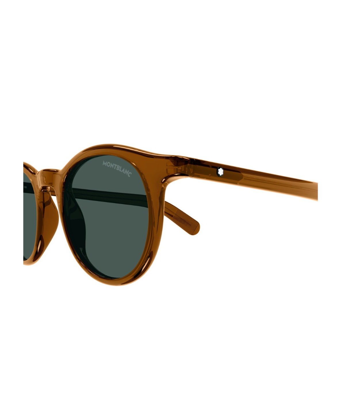 Montblanc Round-frame Sunglasses In Green