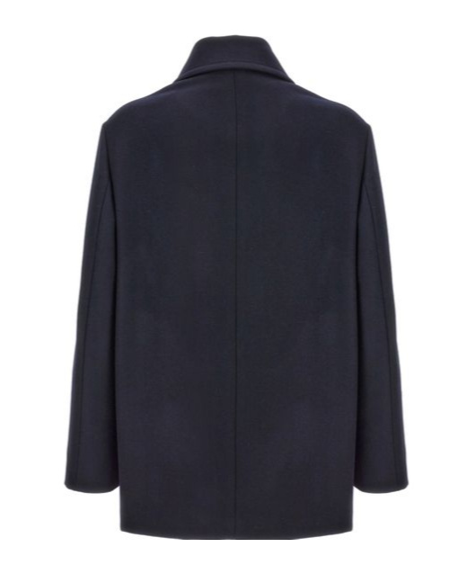 Shop Barena Venezia Double Breasted Coat In Black