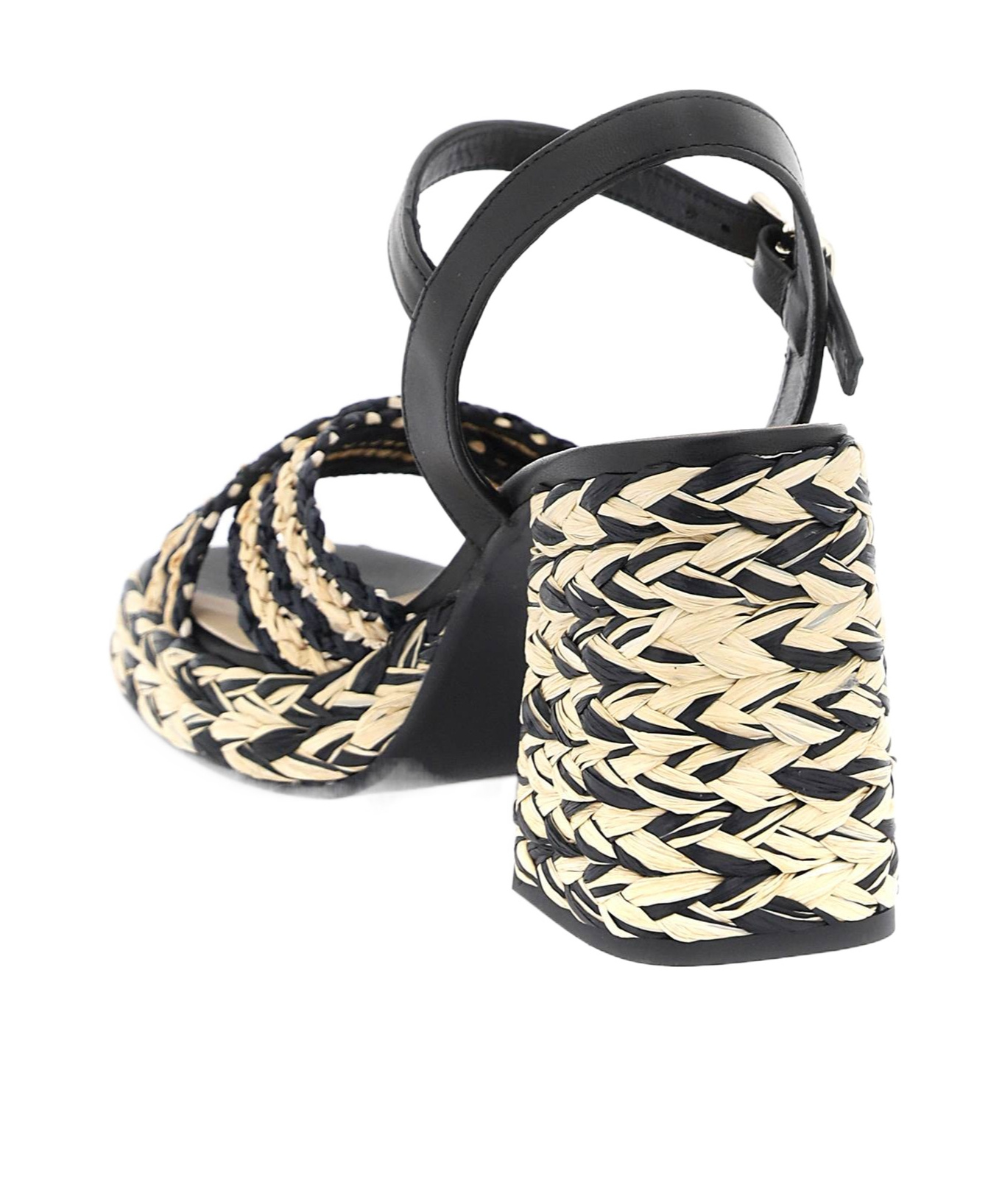 Shop Castaã±er Castañer Vicen Crossover Strap Platform Sandals In Multicolor