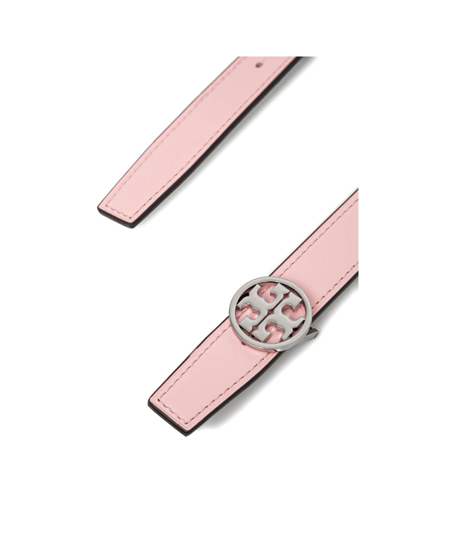 Tory Burch Logo Buckle Belt In Pink
