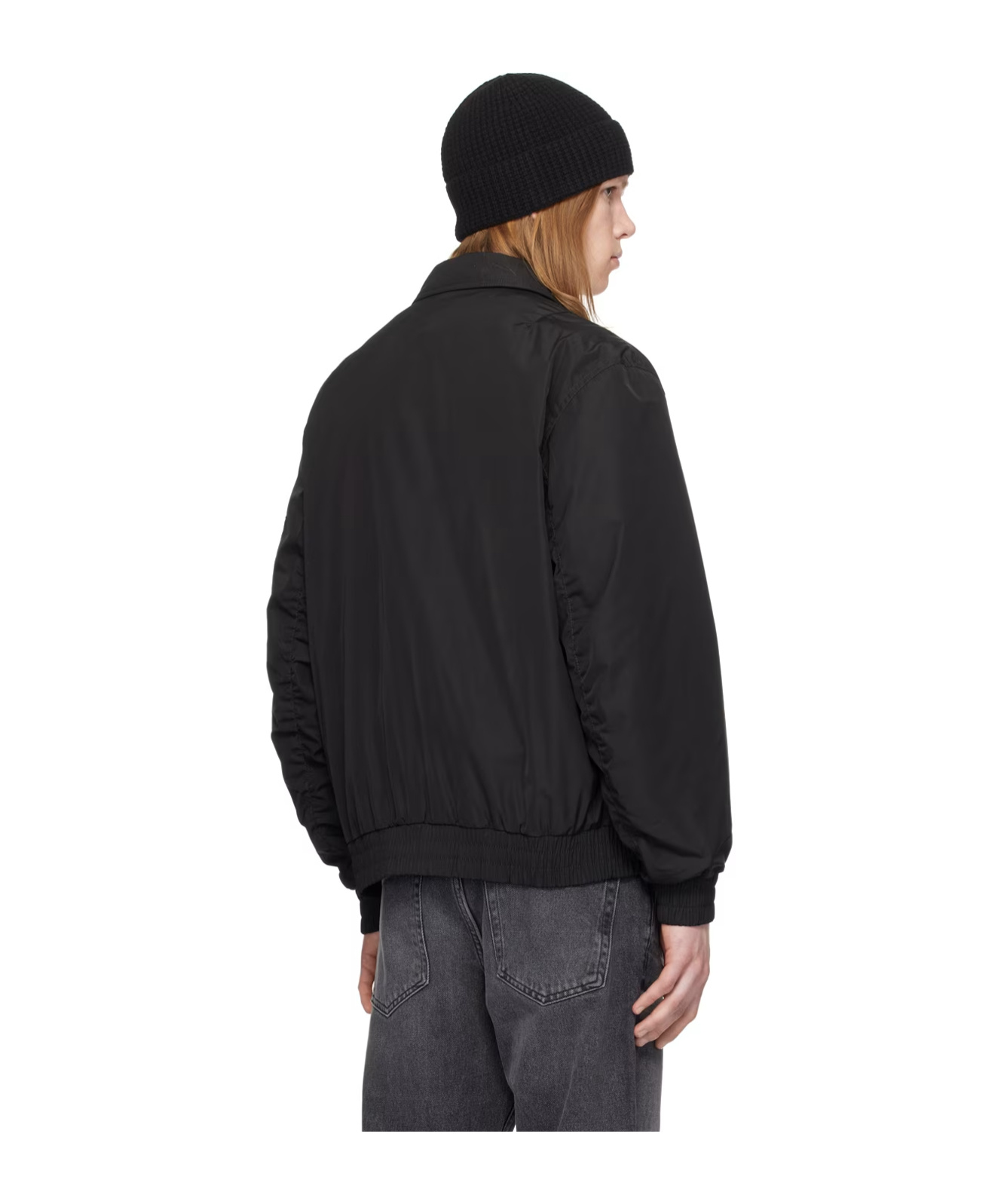 Hugo Boss Lapel Long-sleeved Casual Jacket In Black