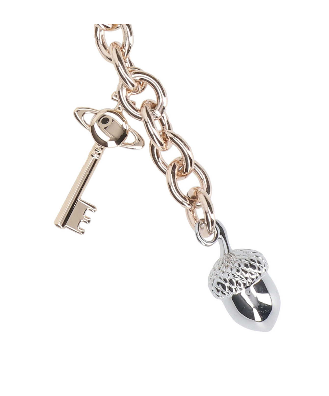 Vivienne Westwood Pendant Detailed Keyring In Nude