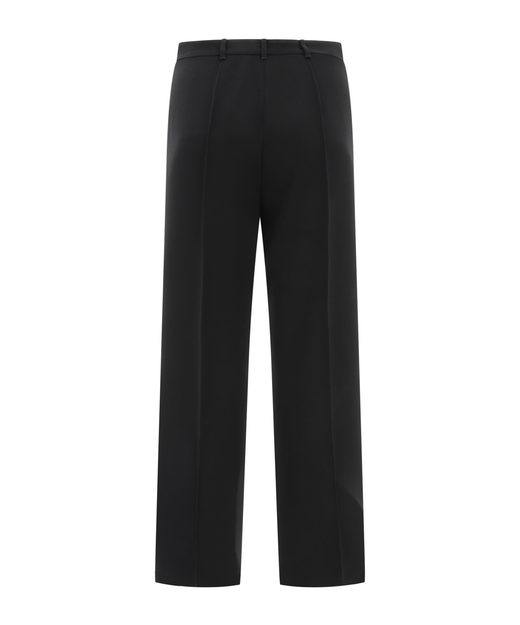 Max Mara Efedra Linen Silk Cigarette Pants In Black